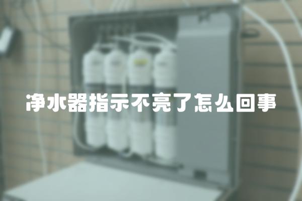 净水器指示不亮了什么情况