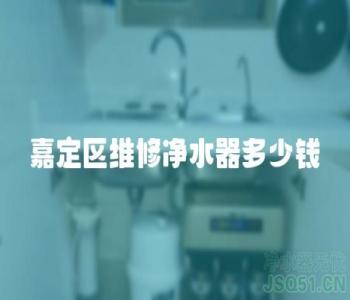 嘉定区维修净水器多少钱